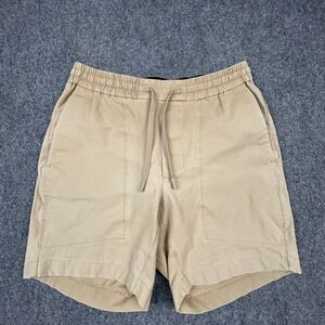Lululemon Lab Shorts Mens Medium Khaki Tan Gorpcore Utilitarian Drawstring 7"